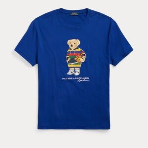 EUC Ralph Lauren Basketball Polo Bear T-Shirt, royal blue in size 5